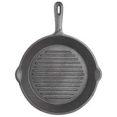 round grill plate ridged base