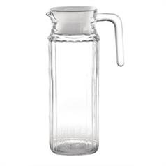 Olympia Ribbed Glass Jug 1 Litre