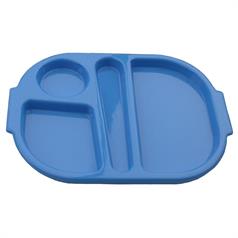 Polycarbonate Summer Blue Small Meal Tray