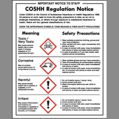 COSHH Regulations Notice