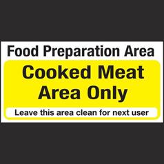Cooked Meat Only Area