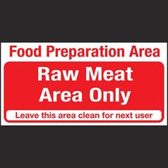 Raw Meat Only Area
