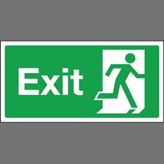Exit Sign Plastic - Rigid