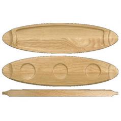 Churchill Wooden Boards Medium Wooden Tray, 55cm/21.6
