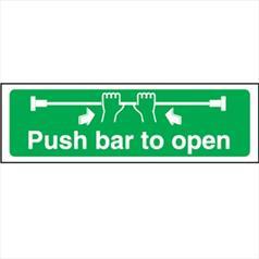 Push Bar To Open - Self Adhesive