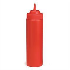 Tablecraft Sauce bottle - red - wide mouth