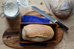 bread in a bread tin