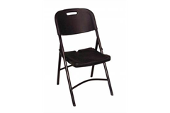 black foldaway chair 