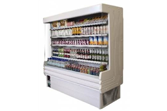 multideck display filled with soft drinks 
