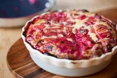 raspberry pie in a pie dish