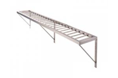 long wall shelf with brackets