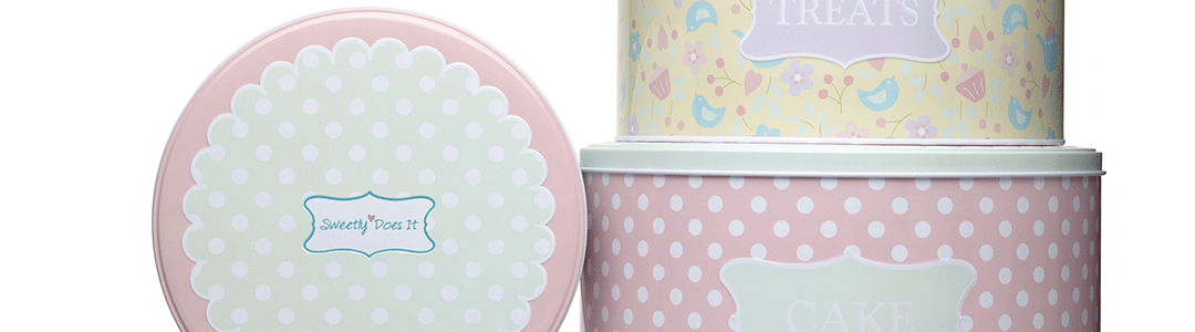 variety of cake tins