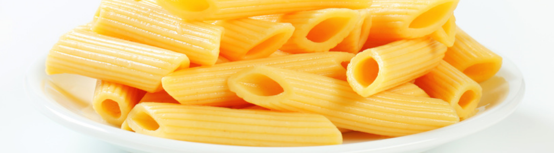 plate of penne pasta