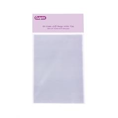 large clear gift bags with ties, 50 pieces