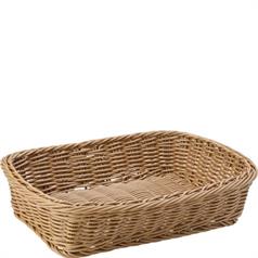caramel rectangular basket 29cm/11.5 inches