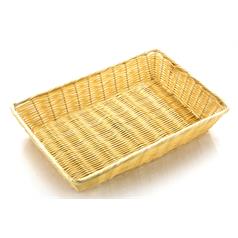 rattan basket rectangular 28x40cm/16x11 inches