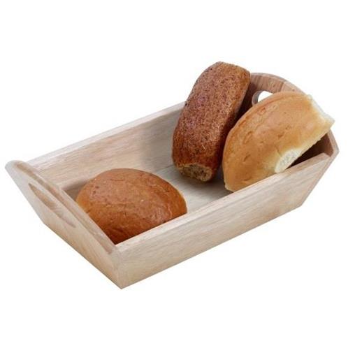 small wooden bread basket 31 x 13.5 x 6.5cm Dentons