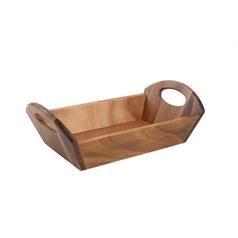 acacia wooden rectangular serving/display tray