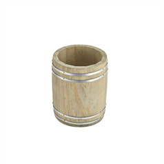 miniature wooden barrel, 11.5 x 15.5cm