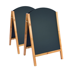 Reversible Curved Top A Boards Oak - 800 x 515mm