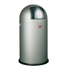 Pushboy 50 ltr Waste Bin Silver