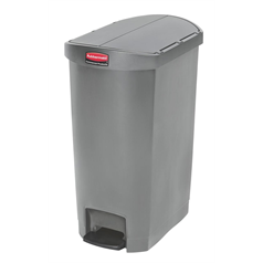 Rubbermaid Slim Jim Step-on Bin, End Step Style 50l Grey