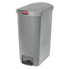 Rubbermaid Slim Jim Step-on Bin, End Step Style 68l Grey