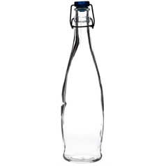 Indro Water Bottle, Blue Cap, 35cl