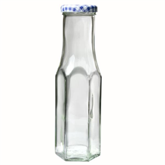 Kilner Hexagonal Twist Top Glass Bottle 250ml