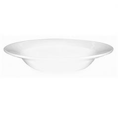 Churchill Alchemy White Rimmed Soup Bowl, 24.5cm/9.6