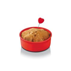 zeal cake tester, red/pink heart end