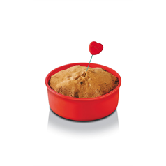 zeal cake tester, red/pink heart end