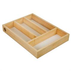 rubberwood cutlery tray