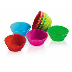 12 Mini Silicone Cake Cases