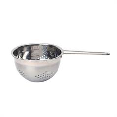 single handle stainless steel colander