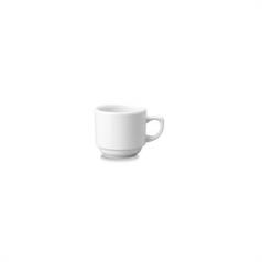Churchill White Holloware Maple Coffee Cup, 11cl/4oz