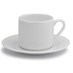 Elia Premier Bone China Glacier Stackable Espresso Cup, 10cl/3.5oz