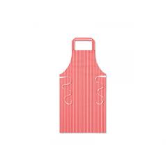 Twin Striped Bib Apron - Red/White