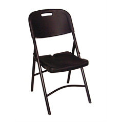 Foldaway Utility Chair Black Chair