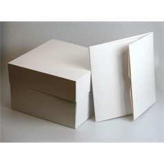 Cake Box and Lid, 8" x 8" x 5" Deep