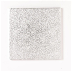 6" Square Cake Board - Silver