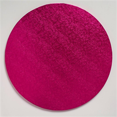 12" Round Cake Board - Bright Pink