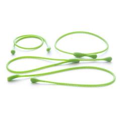 silicone cooking bands, green, pack of 4