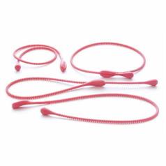 silicone cooking bands, red, pack of 4