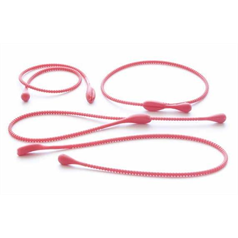 silicone cooking bands, red, pack of 4