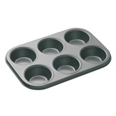 Non-Stick Six Hole Deep Baking Pan