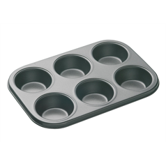 Non-Stick Six Hole Deep Baking Pan