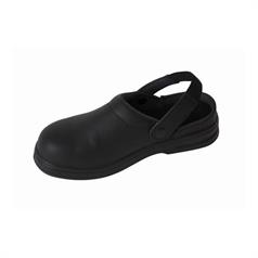 Professional Unisex Safety Clog, Black, Size 44