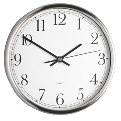 Stainless Steel 25cm Clock