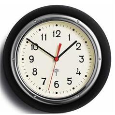 Retro Wall Clock - Black